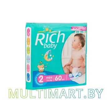 Подгузники Rich baby Mini 2 (60шт)